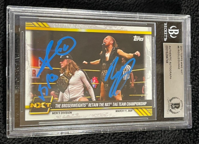 WWE NXT outlets Signed Cards Lot of 6