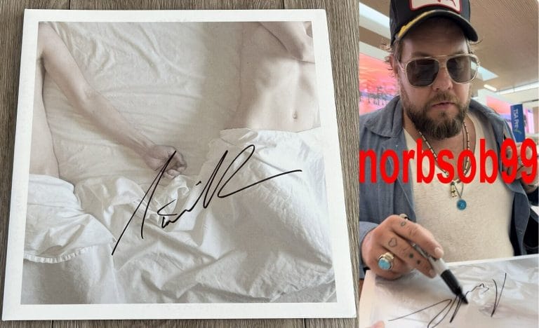 NATHANIEL RATELIFF SIGNED FALLING FASTER THAN YOU CAN RUN VINYL LP W/VIDEO PROOF COLLECTIBLE MEMORABILIA
