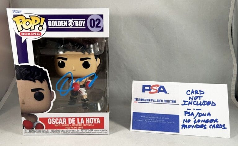OSCAR DE LA HOYA SIGNED FUNKO PSA/DNA 5 COA COLLECTIBLE MEMORABILIA
