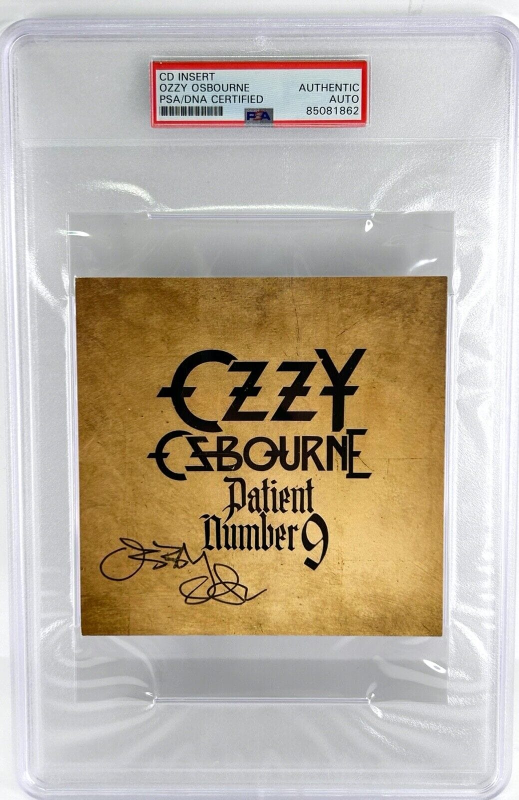 Ozzy Osbourne Patient Number 9 Standard Vinyl Signed buy Insert