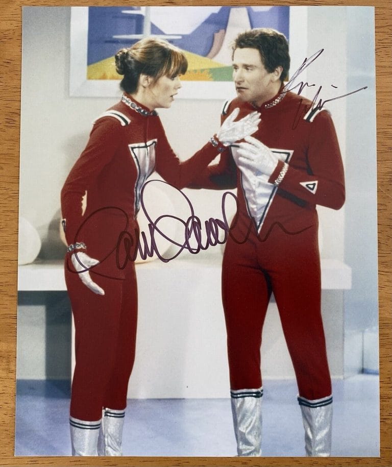 ROBIN WILLIAMS & PAM DAWBER SIGNED AUTOGRAPHED MORK & MINDY 8×10 PHOTO JSA COLLECTIBLE MEMORABILIA