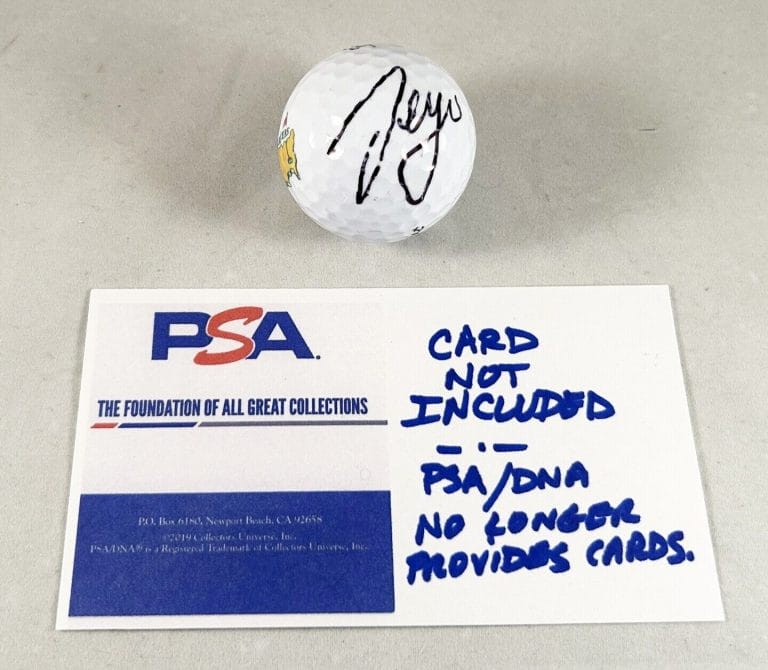 SERGIO GARCIA SIGNED MASTERS GOLF BALL 2017 CHAMPION PSA/DNA COA COLLECTIBLE MEMORABILIA