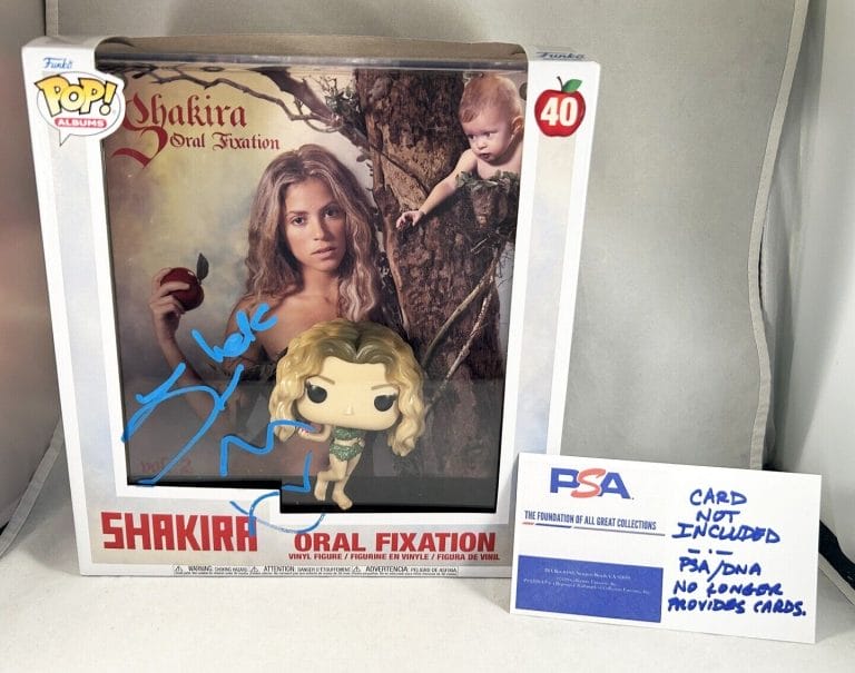 SHAKIRA SIGNED FUNKO POP VINYL ORAL FIXATION PSA/DNA COA COLLECTIBLE MEMORABILIA