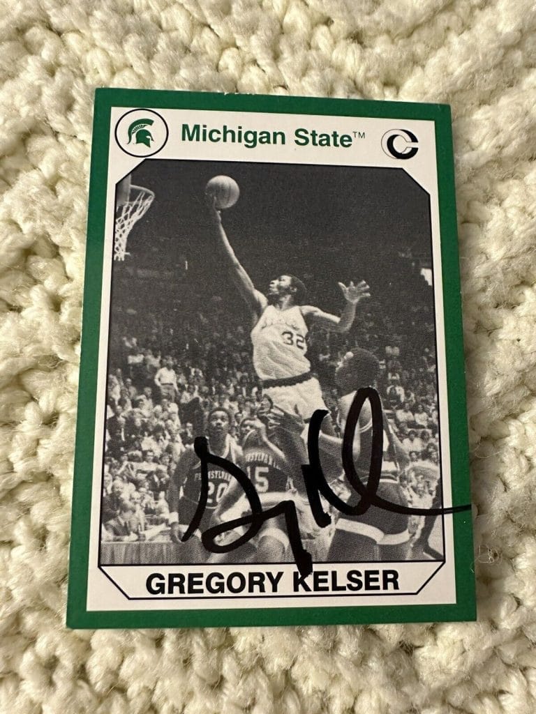 SIGNED BASKETBALL TRADING CARD AUTOGRAPHED GREG KELSER COLLECTIBLE MEMORABILIA