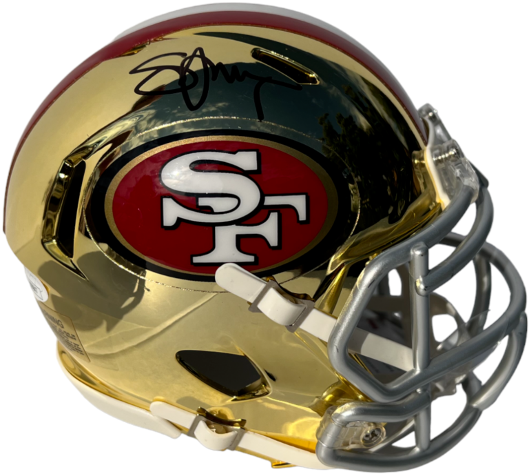 49ers chrome cheap mini helmet