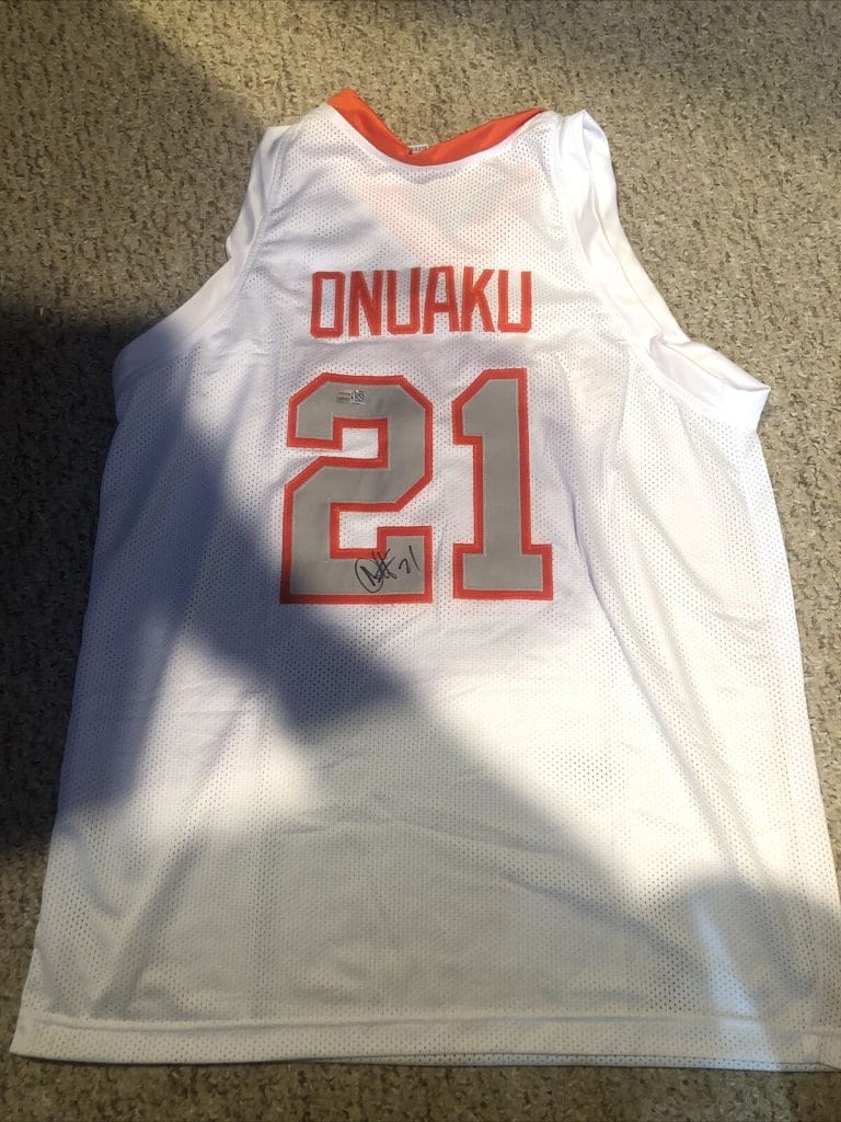 SYRACUSE ORANGE- ARINZE ONUAKU SIGNED AUTOGRAPH JERSEY TRISTAR COA BASKETBALL COLLECTIBLE MEMORABILIA
