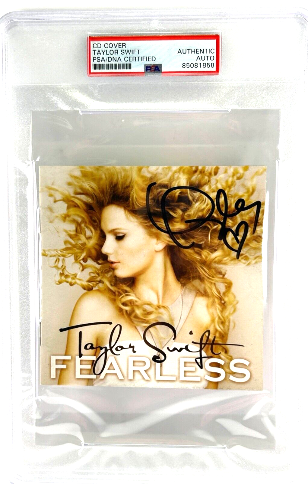 TAYLOR SWIFT Signed Autograph Slabbed Encapsulated 