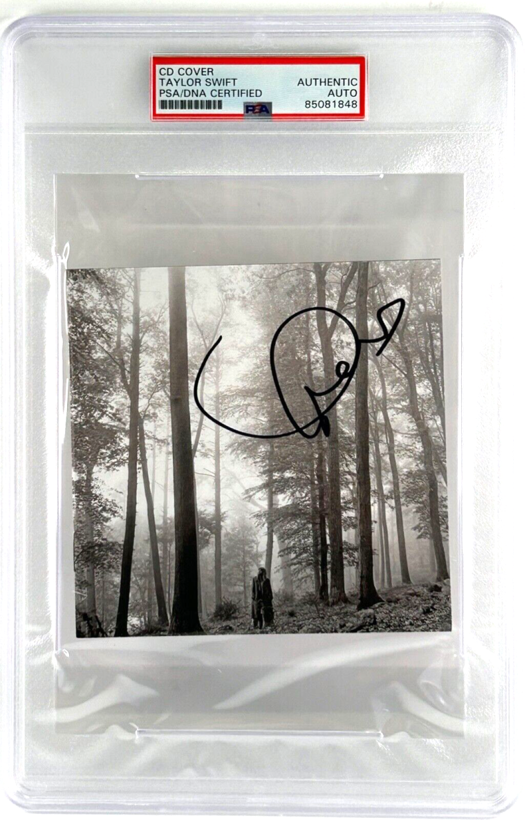 Taylor Swift Autographed 7x12 Custom Framed CD Midnights Blood Moon AC –  Zobie Productions