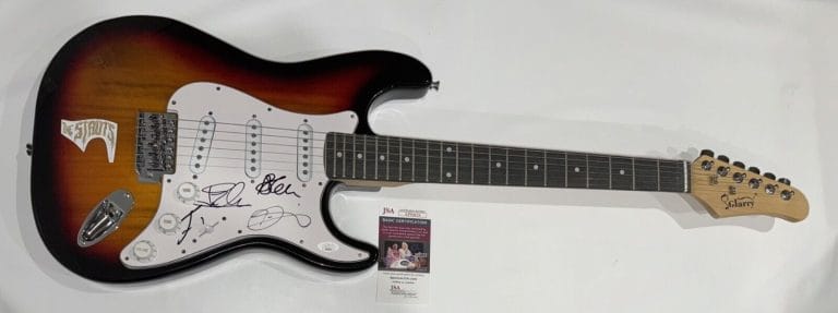 THE STRUTS SIGNED ELECTRIC GUITAR LUKE SPILLER JED GETHIN ADAM ALL 4 JSA COA COLLECTIBLE MEMORABILIA