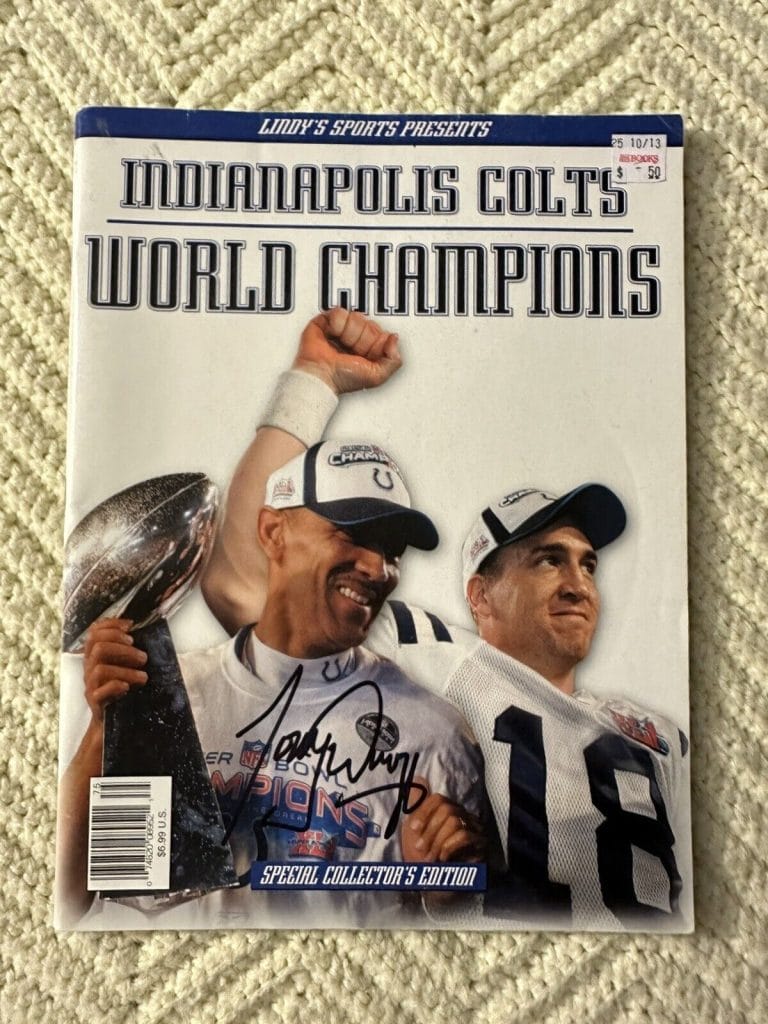 TONY DUNGY SIGNED MAGAZINE AUTOGRAPHED COLLECTIBLE MEMORABILIA
