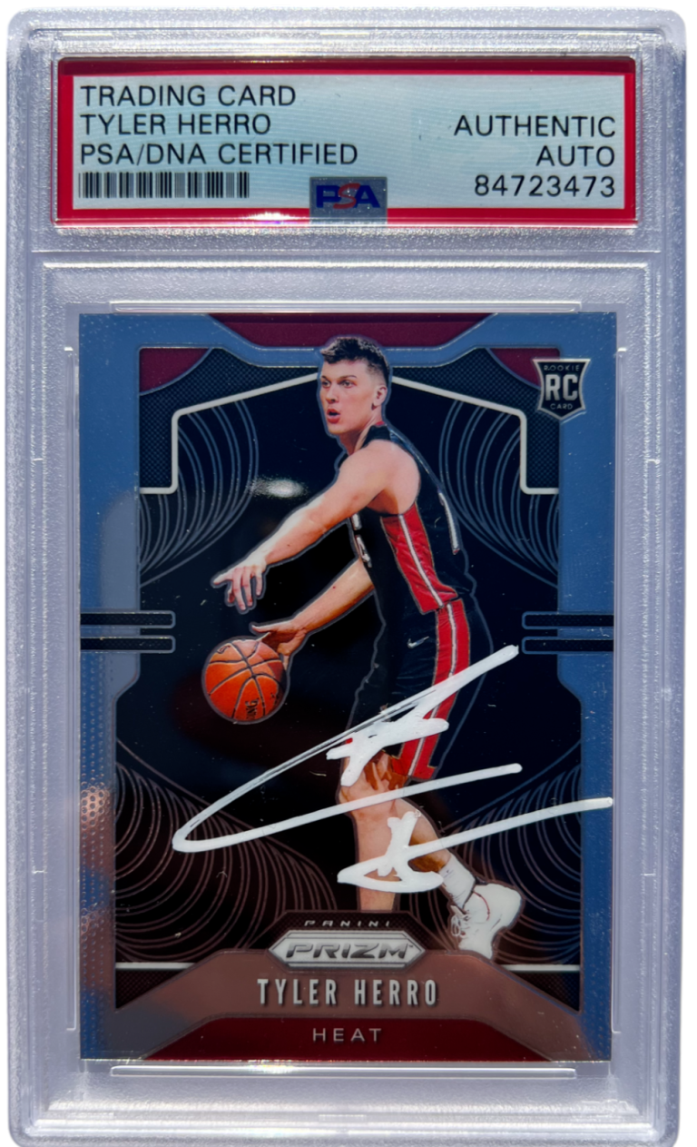 TYLER HERRO SIGNED 2019 PANINI PRIZM ROOKIE CARD #259 RC AUTO PSA/DNA COLLECTIBLE MEMORABILIA