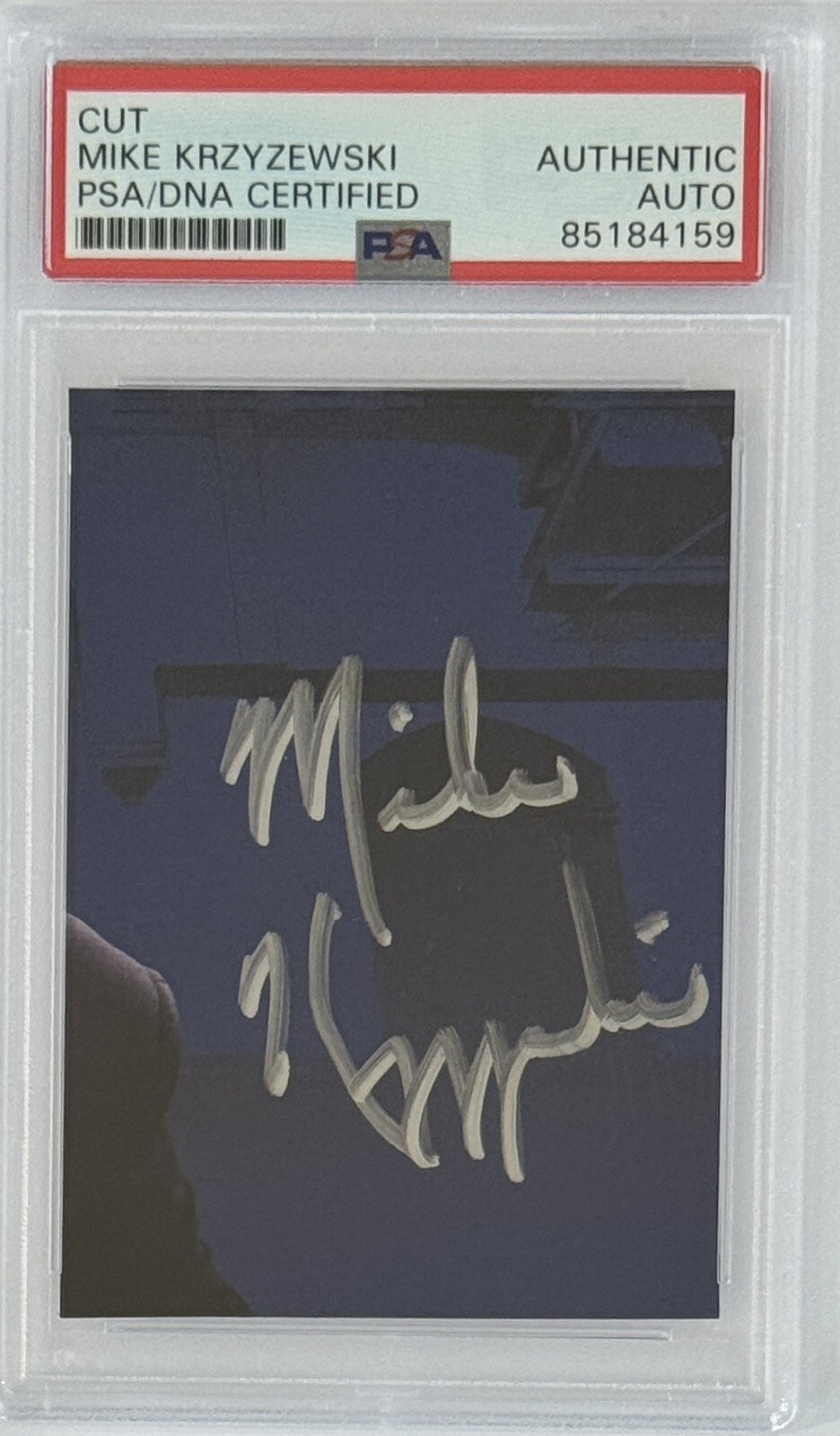 Mike Krzyzewski Duke Basketball Head Coach Cut Signature PSA DNA COA Autographed