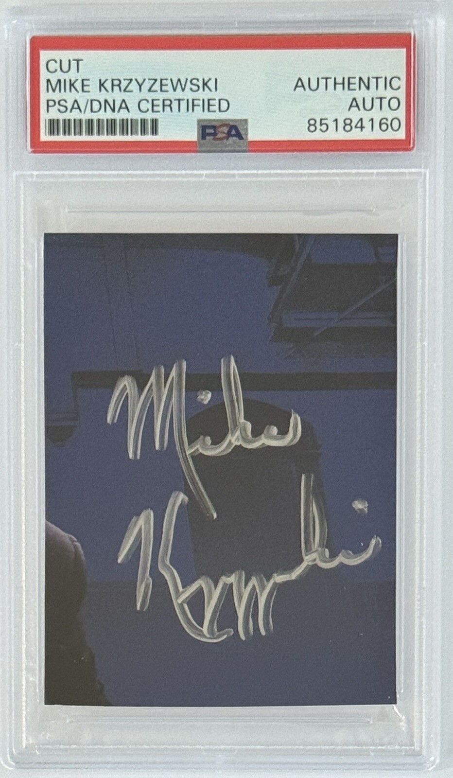 Mike Krzyzewski Duke Basketball Head SIGNED Cut Signature PSA DNA Autographed