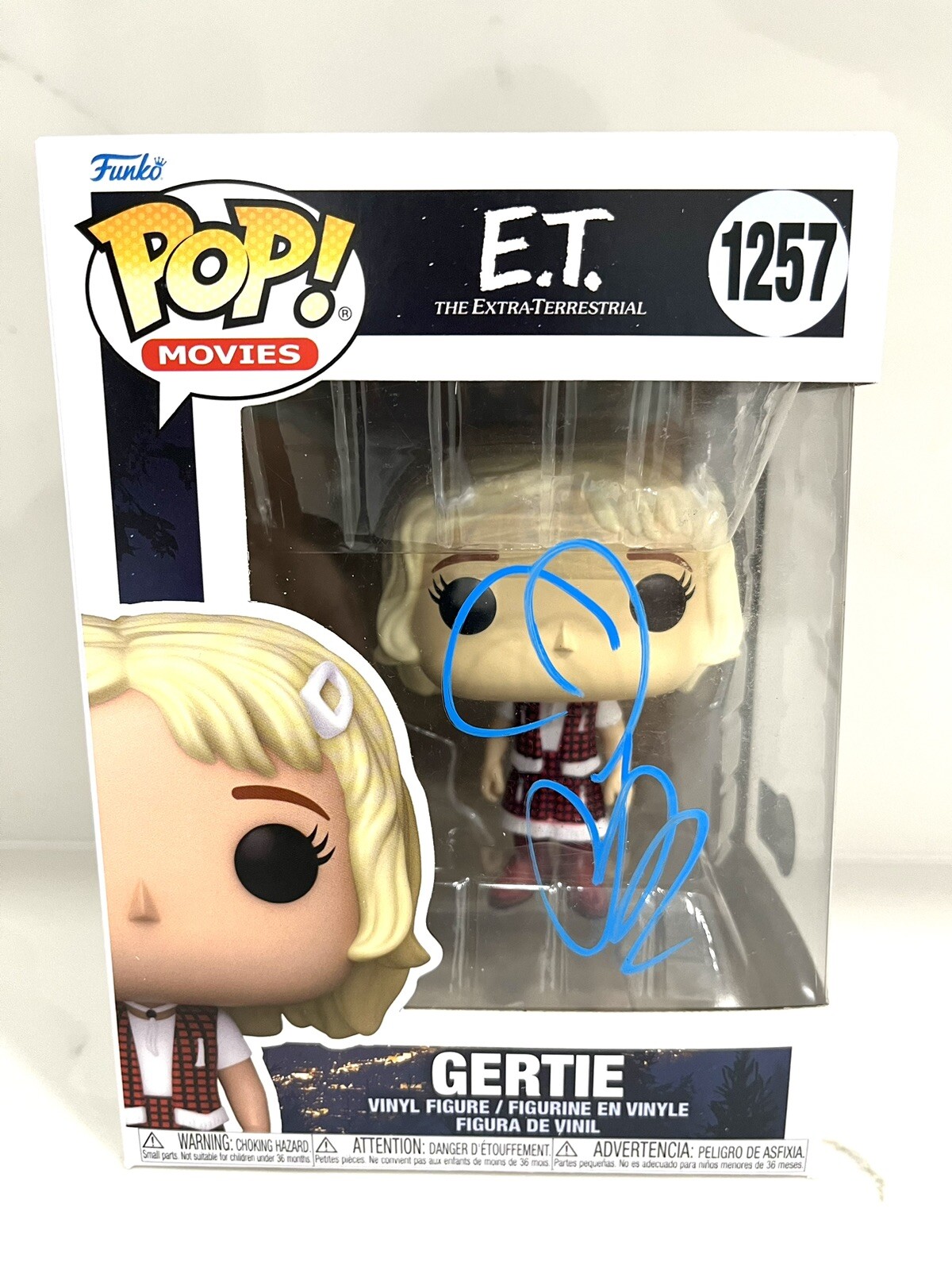 Drew Barrymore Hand Signed Funko Pop E.T. Gertie Beckett BAS Cert #3
