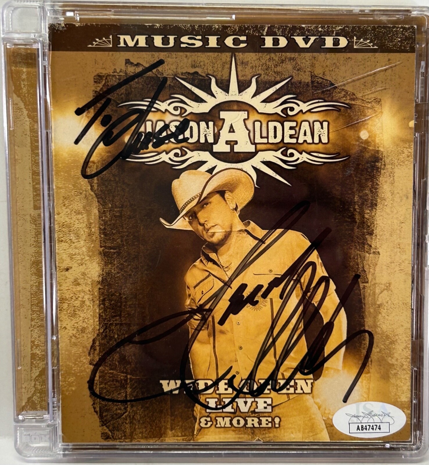 JASON ALDEAN Signed Autograph DVD 