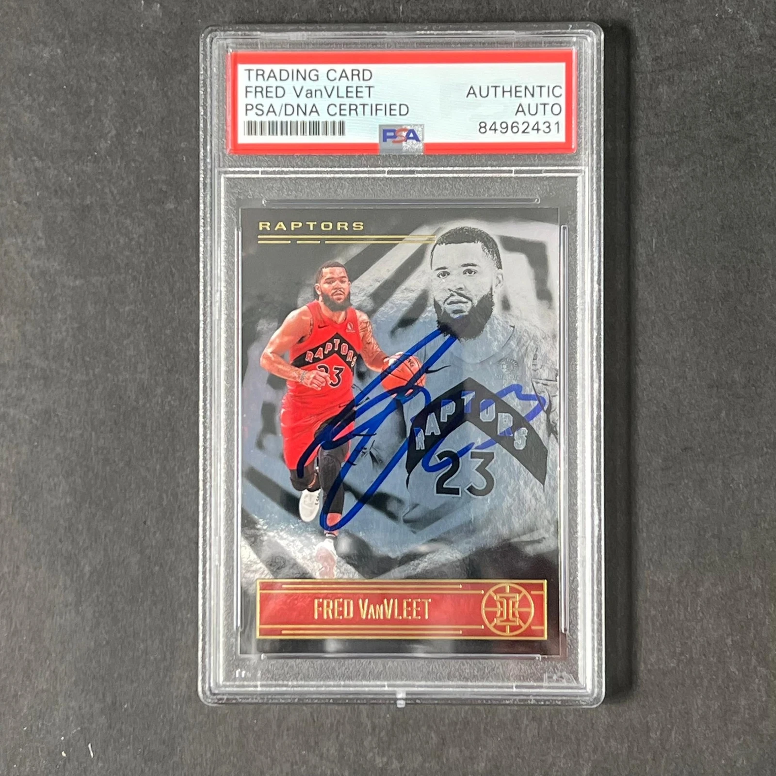 2020-21 Panini Illusions #31 Fred VanVleet Signed Card AUTO PSA Slabbed Raptors