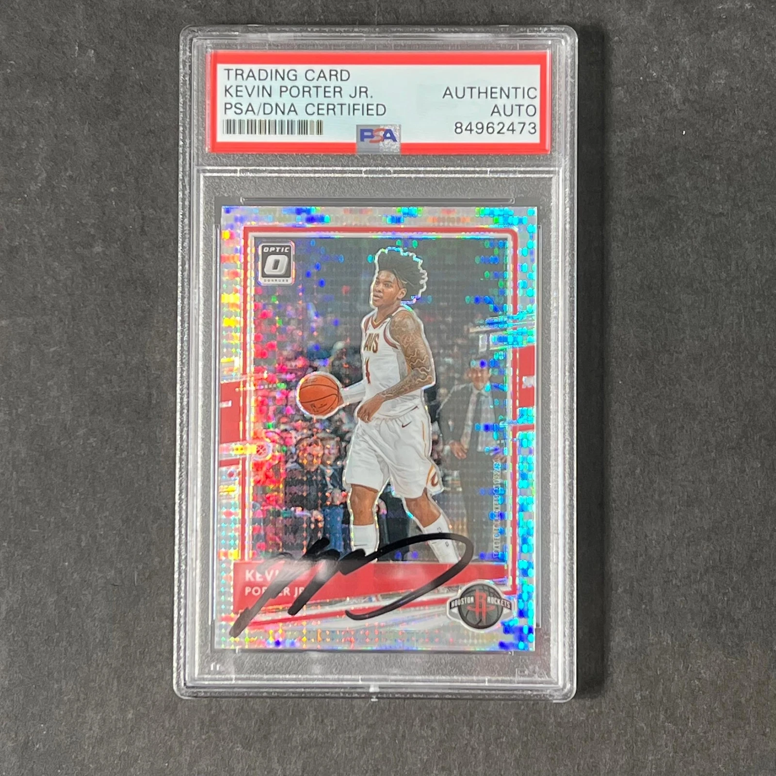 2020-21 Panini Donruss Optic #115 Kevin Porter Jr. Signed Card PSA Slabbed Caval