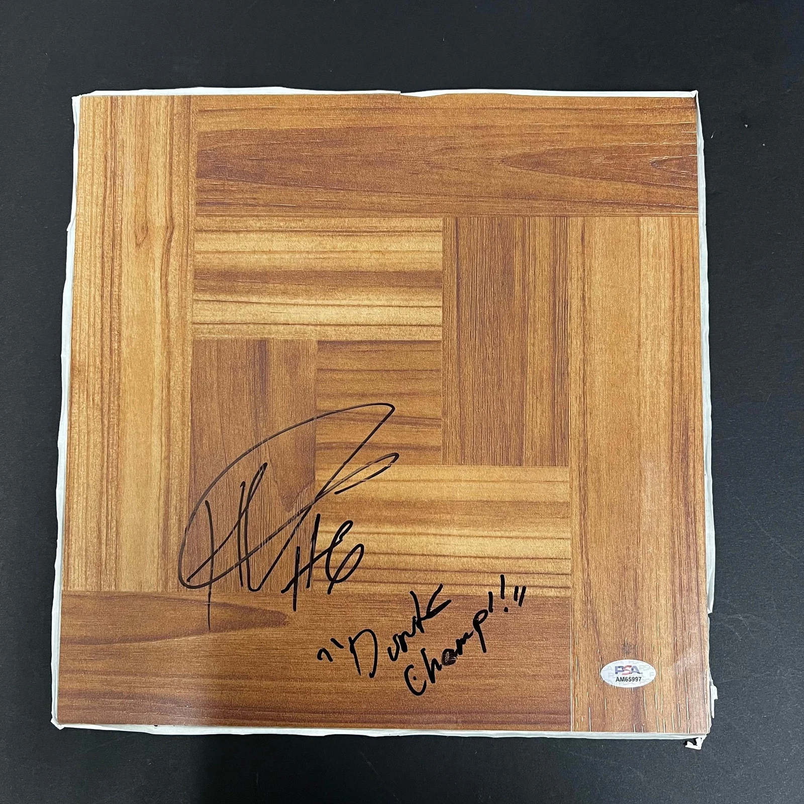 HAMIDOU DIALLO SIGNED FLOORBOARD PSA/DNA AUTOGRAPHED OKLAHOMA CITY THUNDER COLLECTIBLE MEMORABILIA