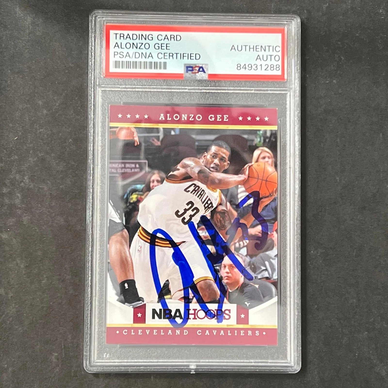 2012-13 Panini America #82 Alonzo Gee Signed Card AUTO PSA Slabbed Cavaliers