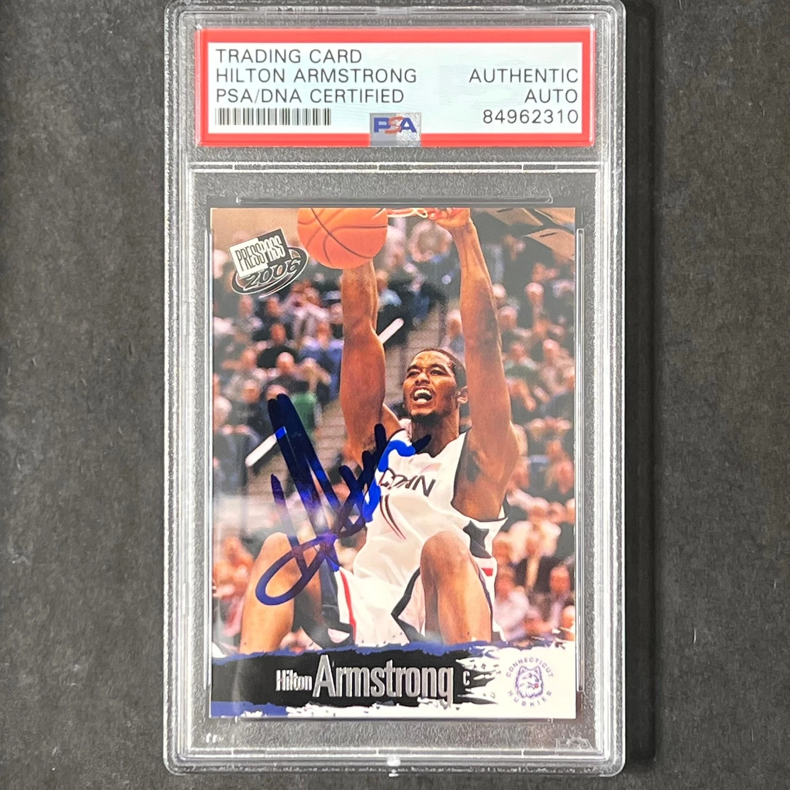 2006 Press Pass #SB3 Hilton Armstrong Signed Card AUTO PSA/DNA Slabbed Connectic