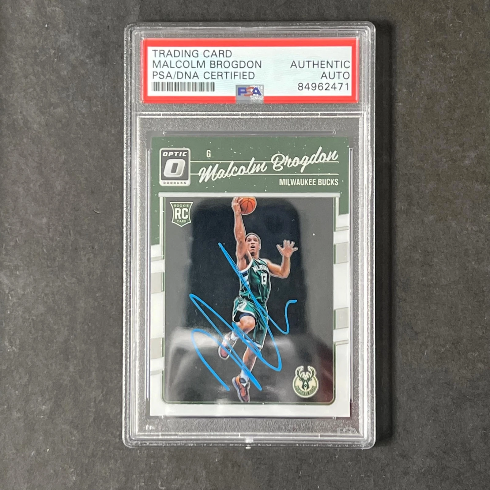 2016-17 Panini Donruss #179 Malcolm Brogdon Signed Card AUTO PSA/DNA Slabbed RC