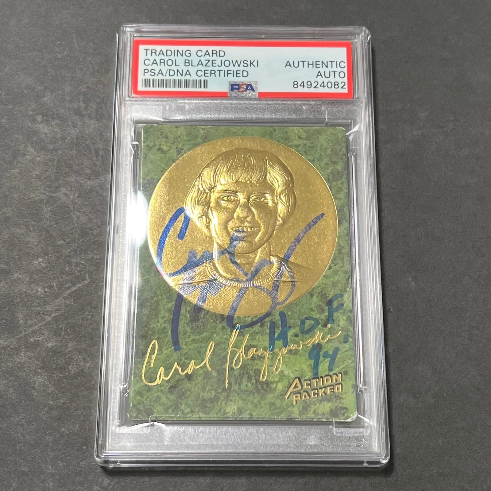 1994 NBA Properties #32 Carol Blazejowski AUTO PSA Slabbed New Jersey Gems