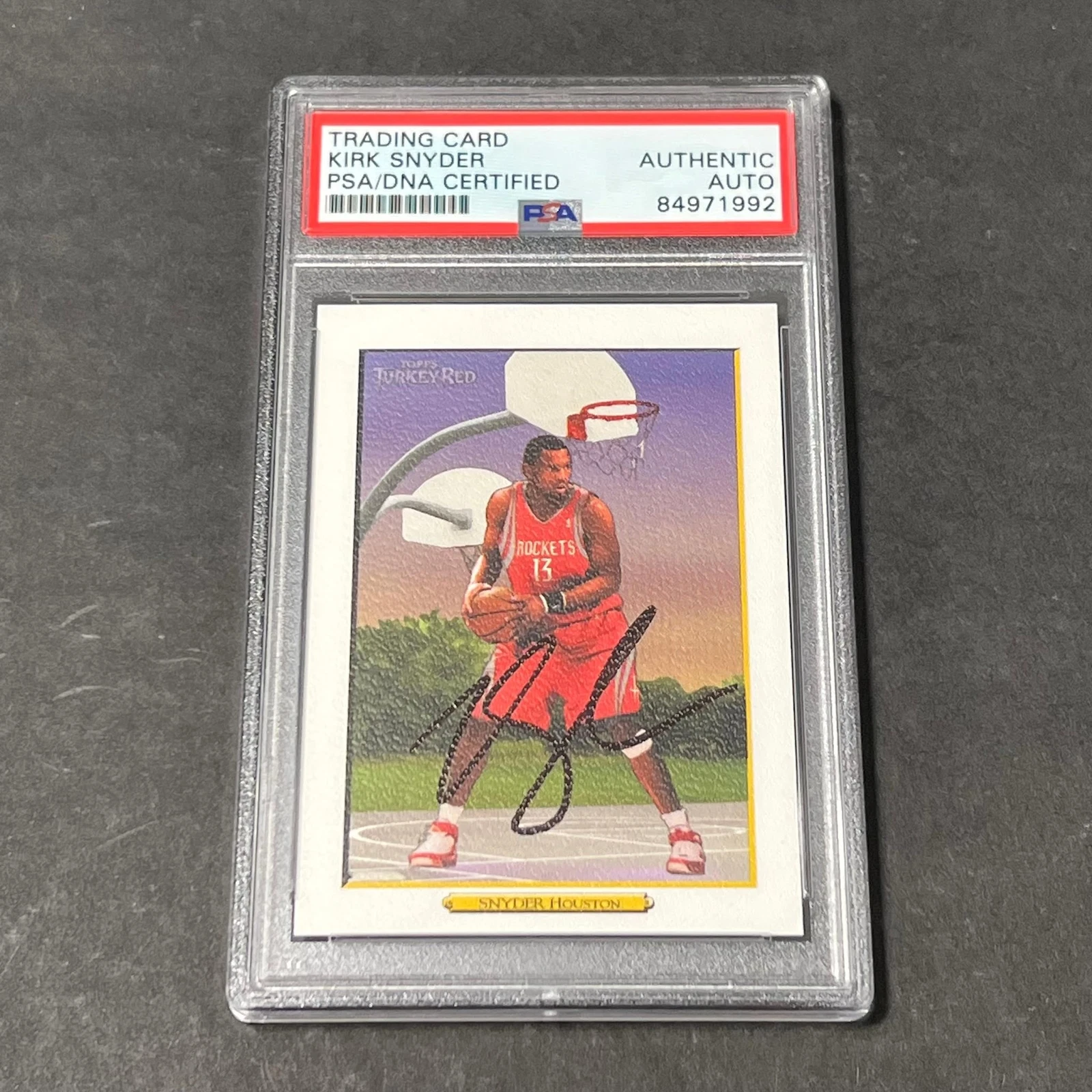 2006-07 Topps NBA Properties #113 Kirk Snyder Signed Card AUTO PSA Slabbed Rocke