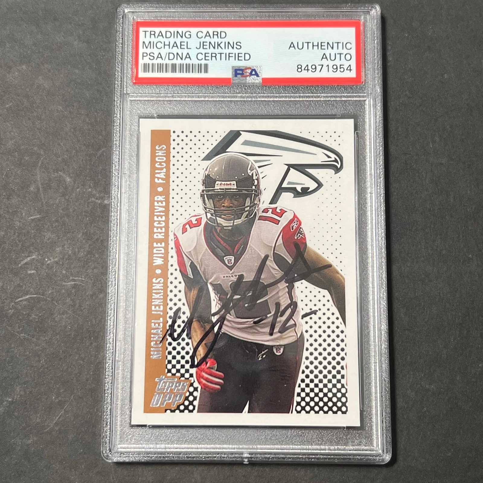 2006 Topps #94 Signed Card Michael Jenkins AUTO PSA ATLANTA FALCONS