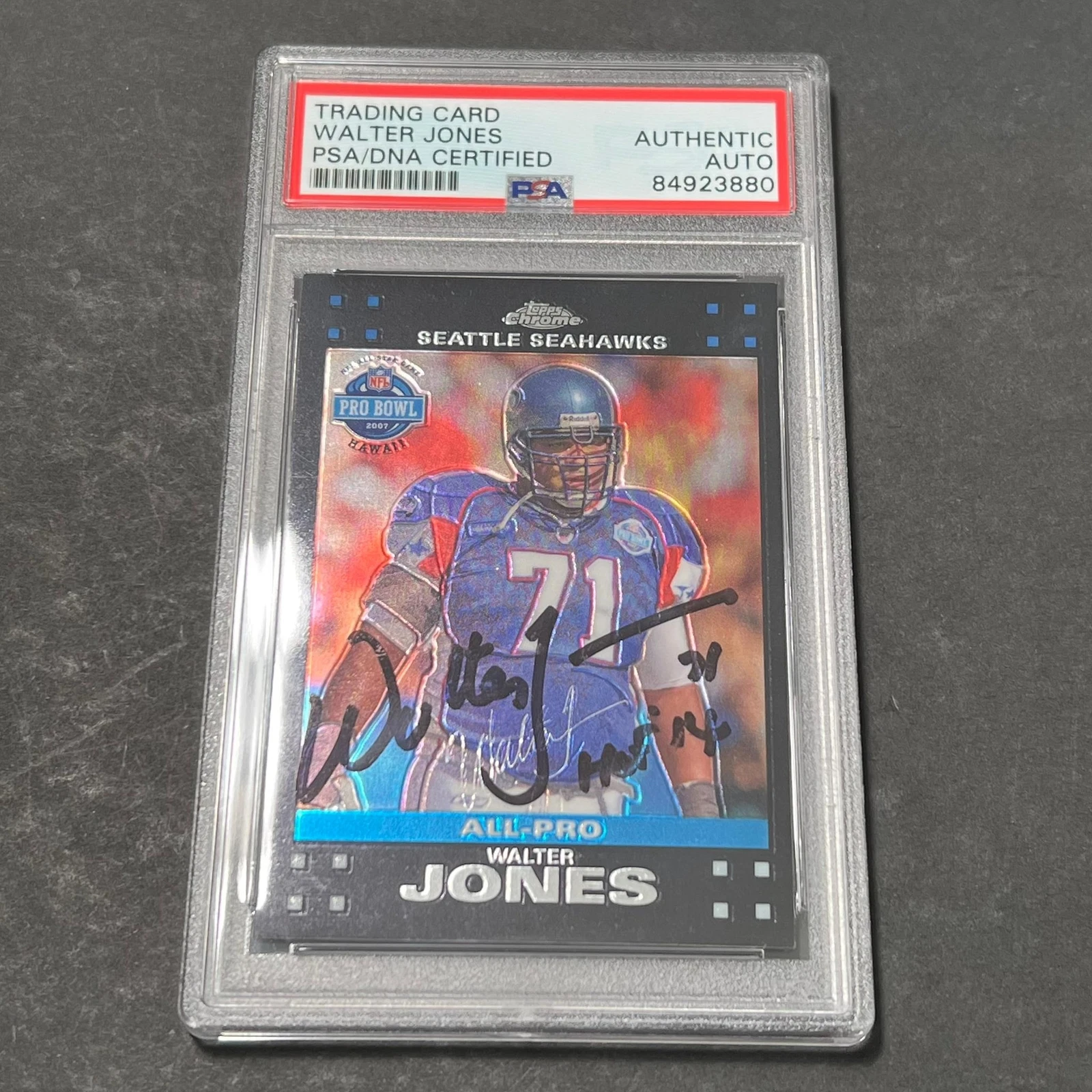 2006 Topps Chrome #TC103 Walter Jones PSA/DNA AUTO Slabbed Seahawks