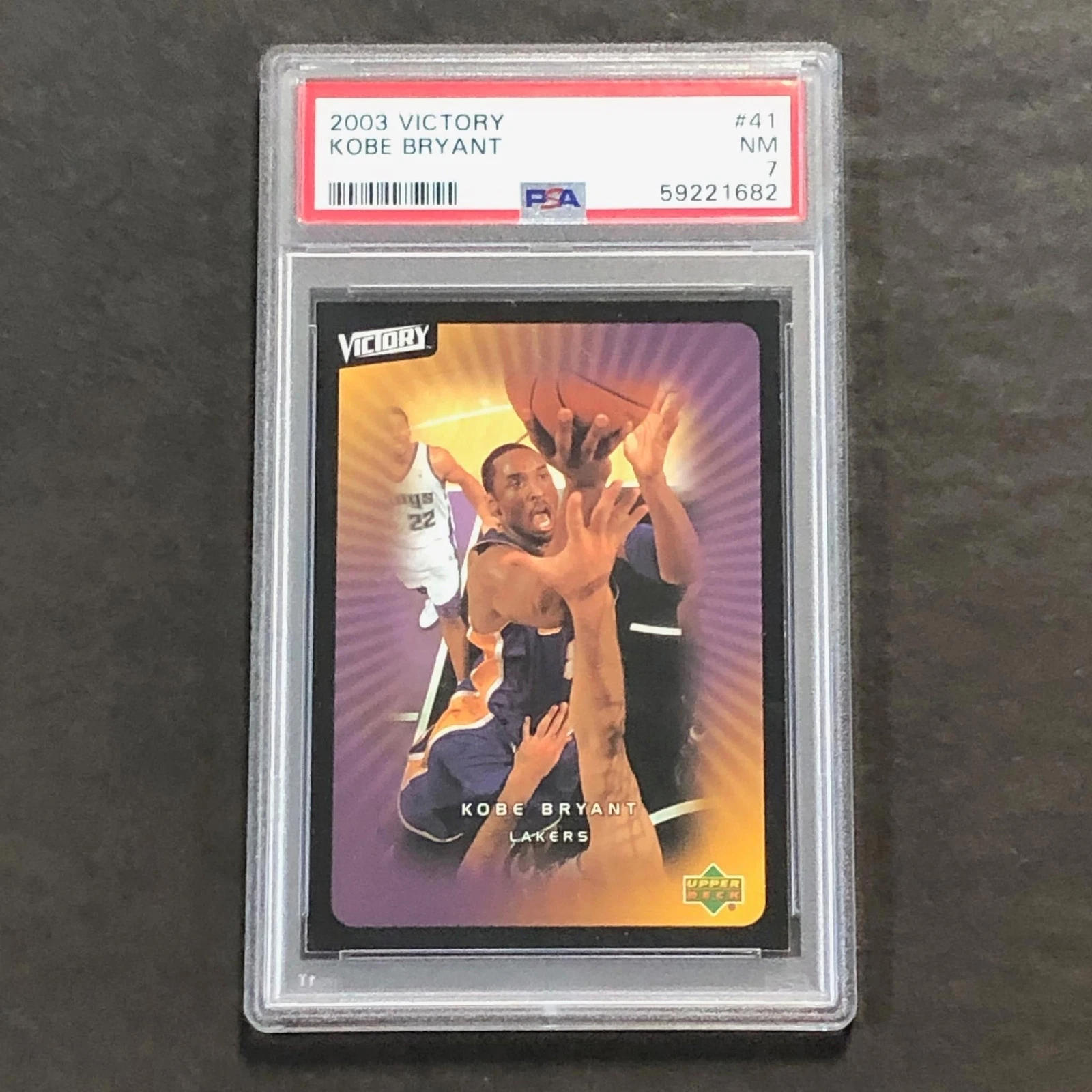 2003 Upper Deck Victory #41 Kobe Bryant Graded Card PSA NM 7 Slabbed Lakers
