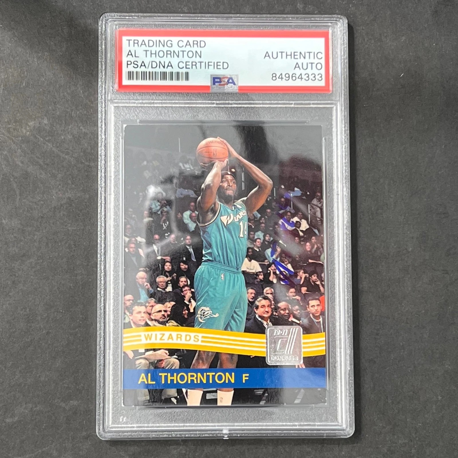 2010-11 Panini #181 Al Thornton Signed Card AUTO PSA Slabbed Wizards