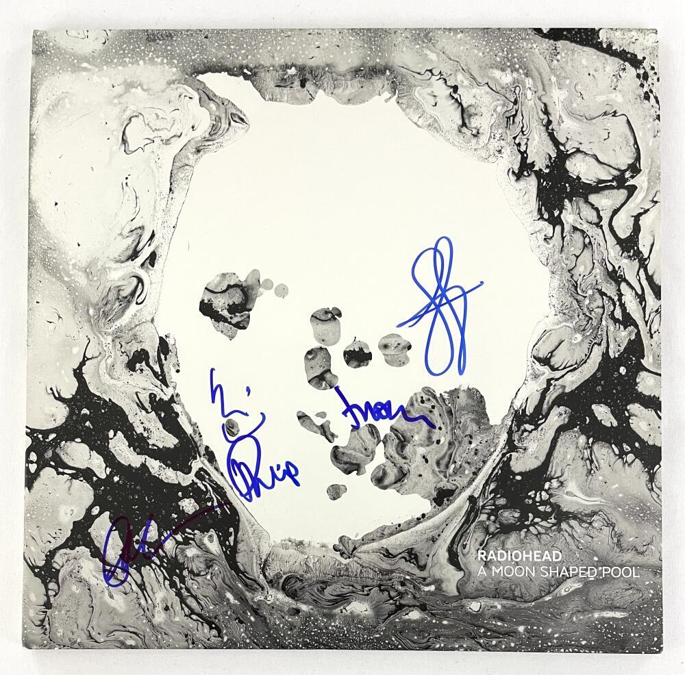 Radiohead Band x5 Signed Autograph Album Vinyl Record A Moon Shaped Pool Beckett