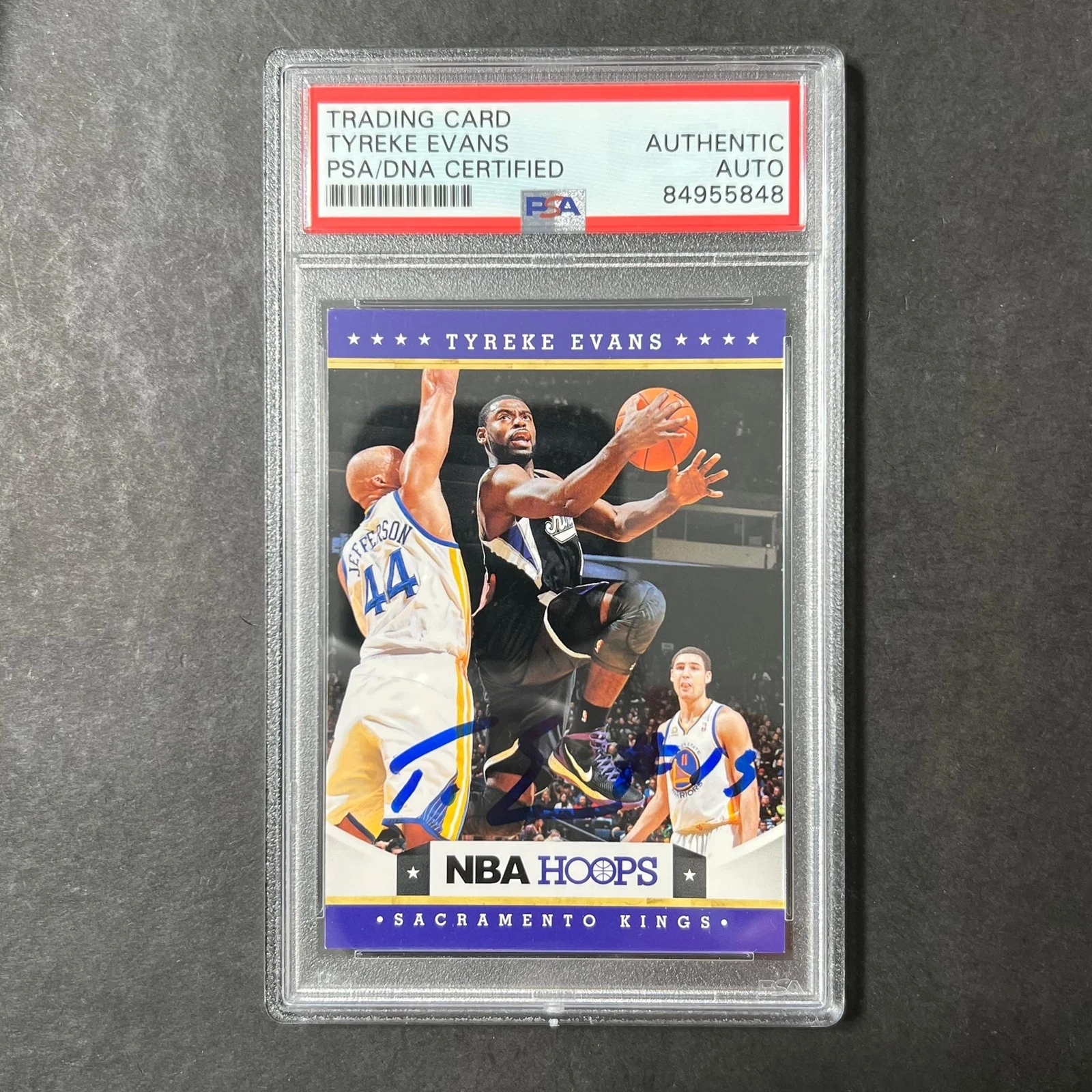 2012-13 Panini NBA Hoops #213 Tyreke Evans Signed Card AUTO PSA Slabbed Kings