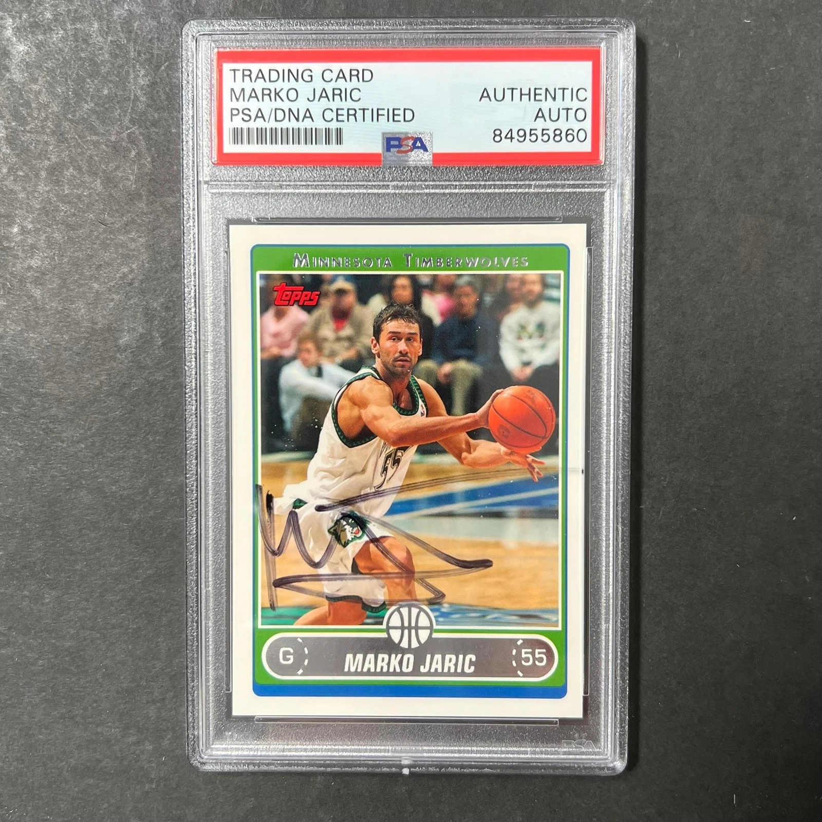 2006 Topps #35 Marko Jaric Signed Card PSA Slabbed Clippers