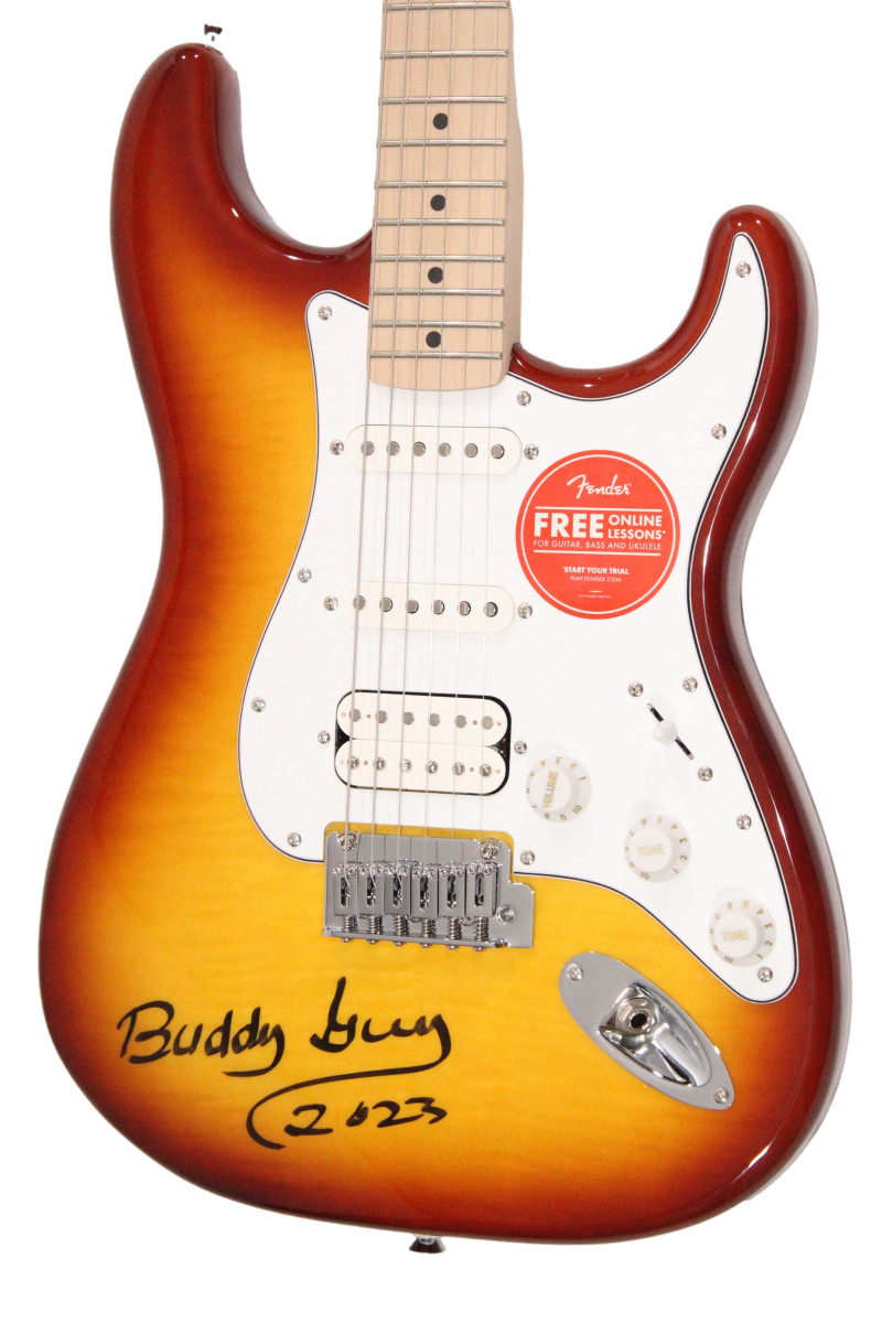 Buddy Guy Signed Autograph Fender Stratocaster Guitar - Blues Legend w/ Beckett