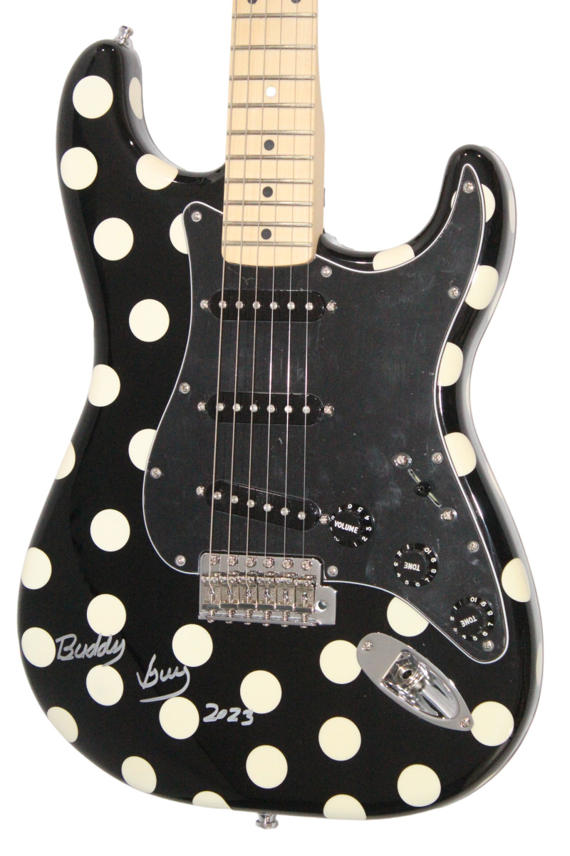 Buddy Guy Signed Autograph Signature Model Polka Dot Fender Guitar - Beckett COA