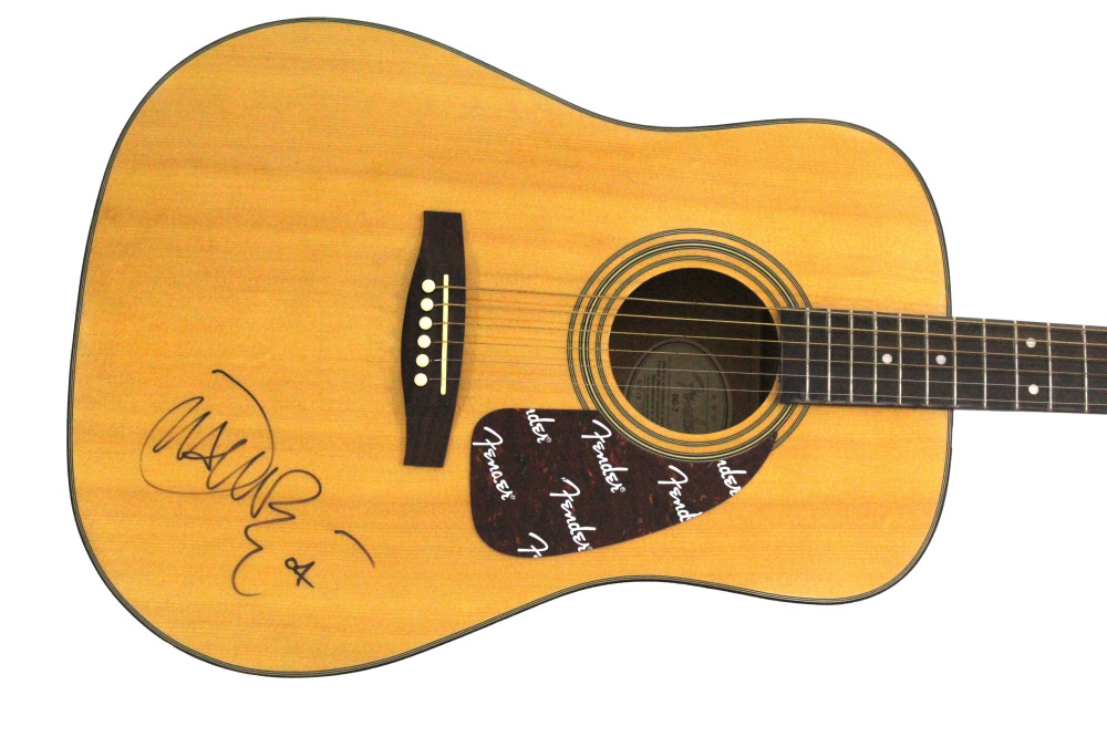 John Mayer Signed Autograph Full Size Fender Acoustic Guitar JSA & Beckett COA