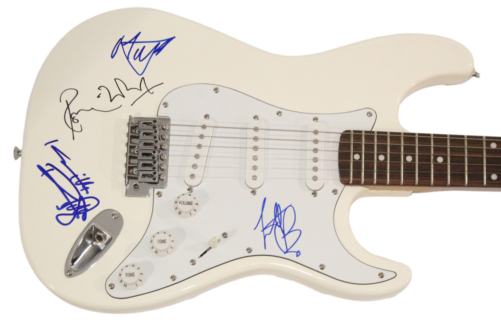 Rolling Stones Full Band x4 Signed Autograph Guitar - Mick Jagger +3 JSA COA