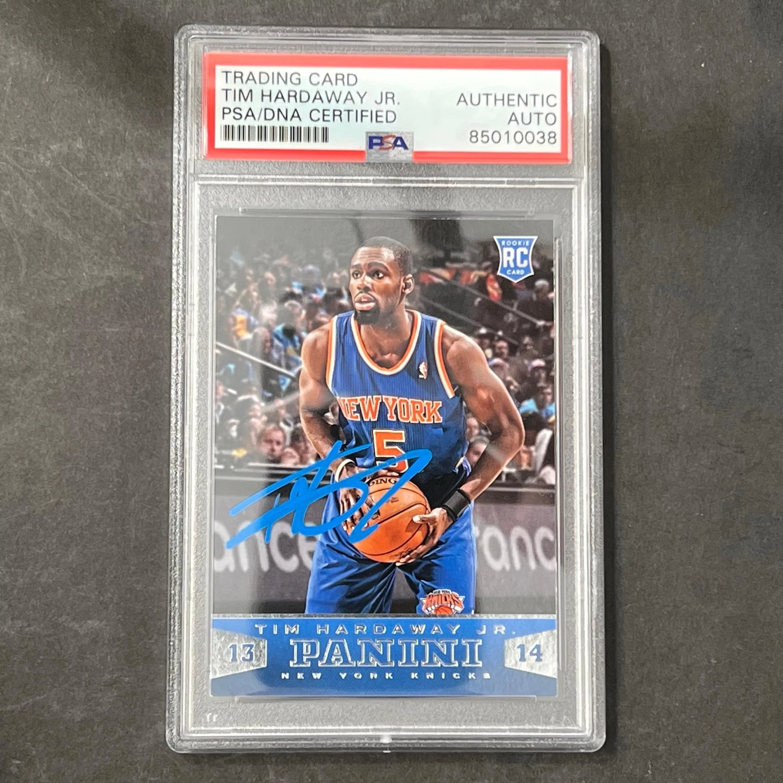 2013-14 Panini Basketball #195 Tim Hardaway Jr. Signed Card AUTO RC PSA Slabbed