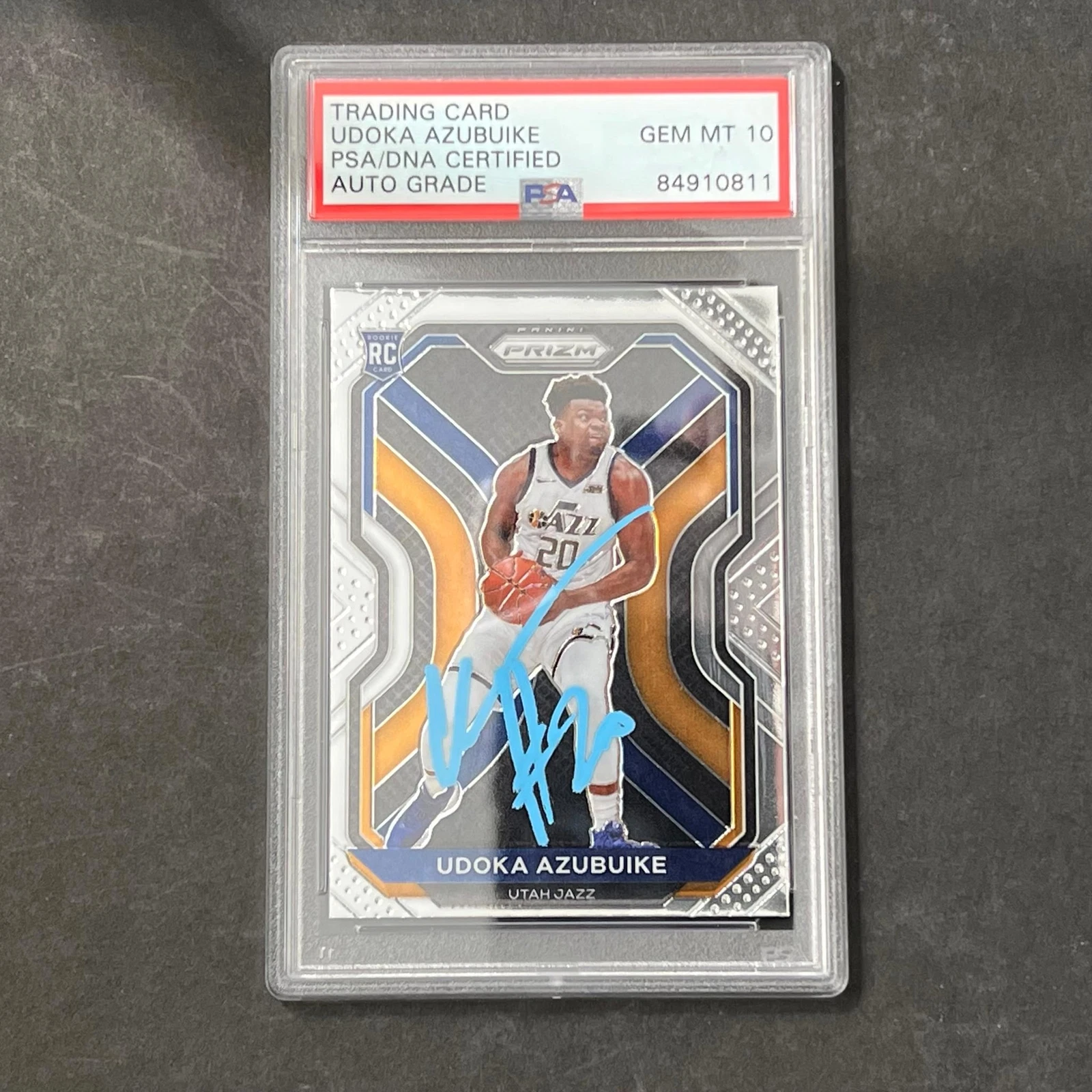 2020-21 Panini Prizm #267 Udoka Azubuike AUTO 10 Signed Card PSA/DNA Encapsulate