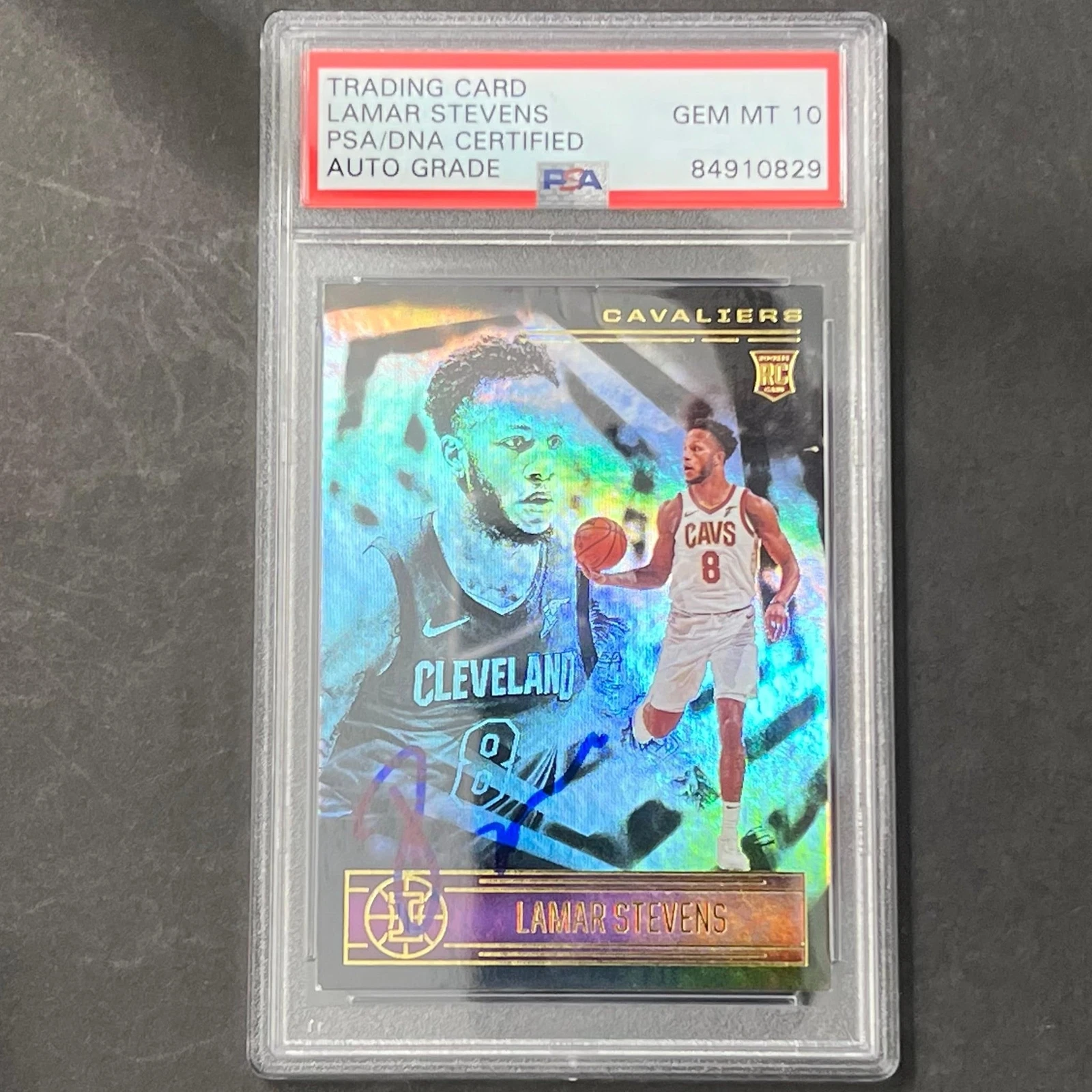 2020-21 Panini Illusions #180 Lamar Stevens Signed Card AUTO 10 PSA Slabbed RC C