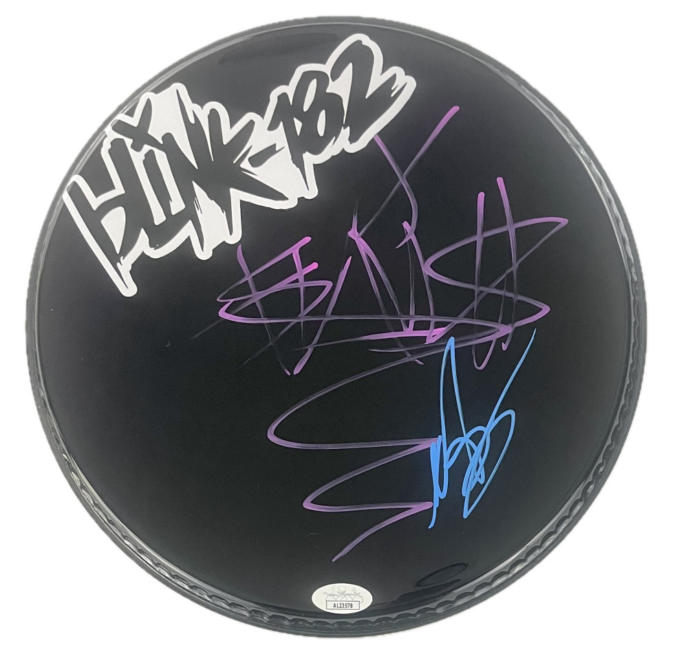 Travis Barker & Mark Hoppus Blink-182 Signed Autograph 10