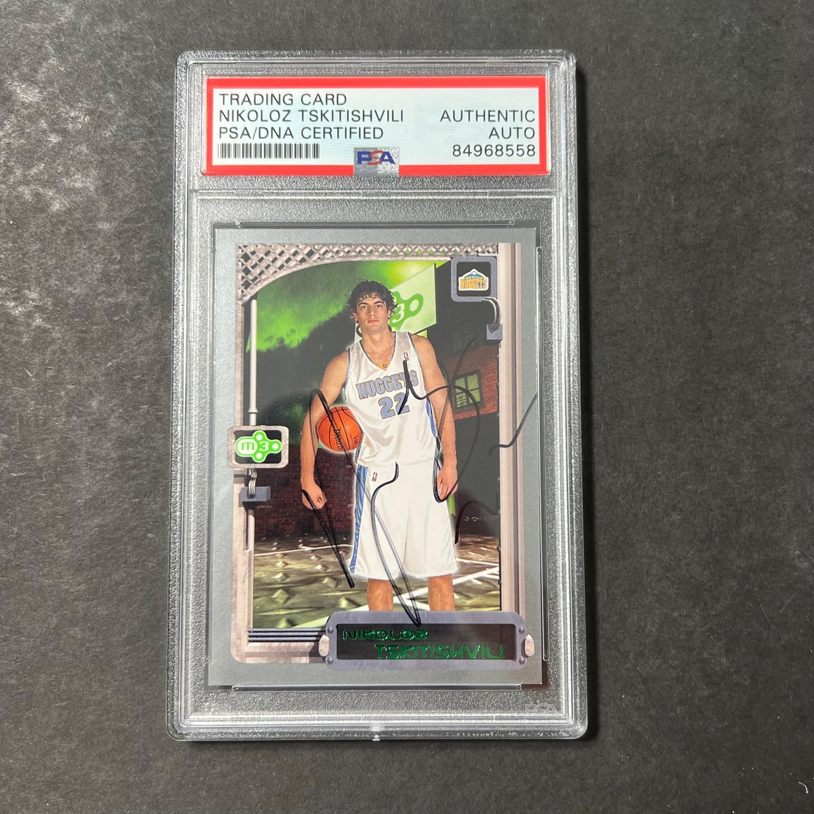 2004 Topps NBA Properties #41 Nikoloz Tskitishvili Signed Card AUTO PSA Slabbed