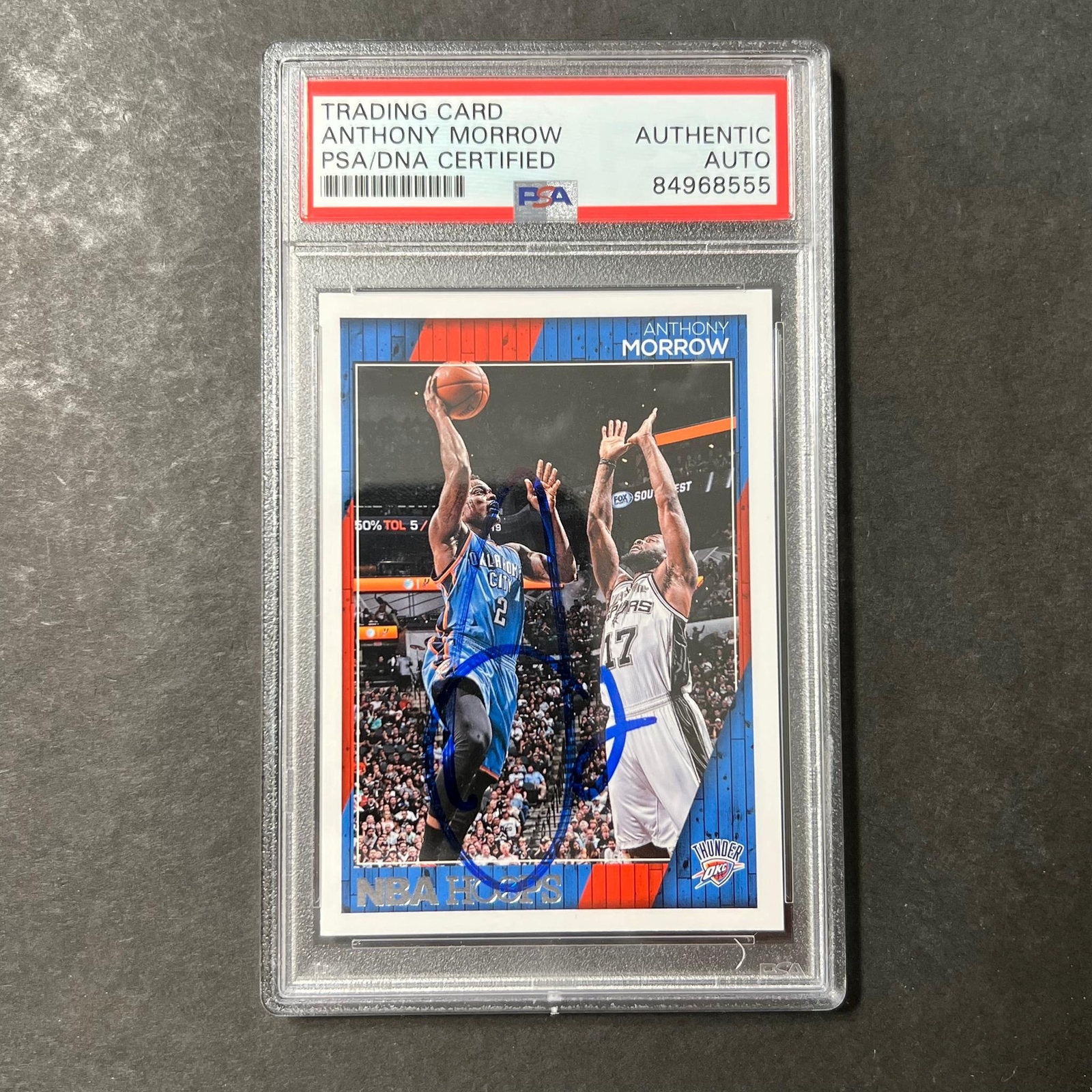 2006-07 Panini Hoops #242 Anthony Morrow Signed Card AUTO PSA/DNA Slabbed Thunde