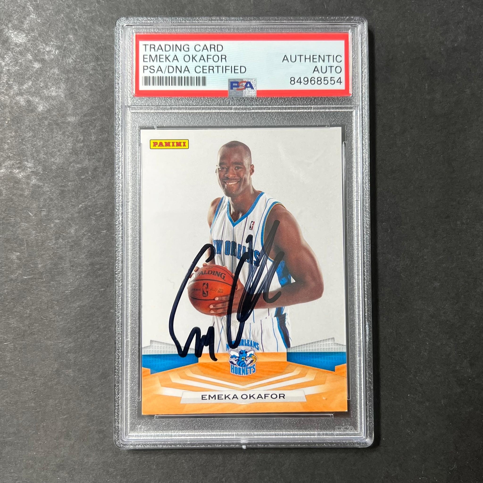 2009-10 Panini America #184 Emeka Okafor Signed Card AUTO PSA Slabbed Hornets