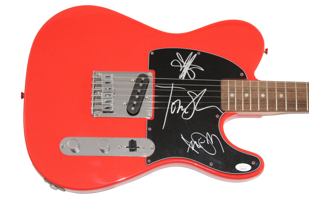 The Smile Full Band x3 Signed Autograph Fender Telecaster Guitar Thom Yorke JSA