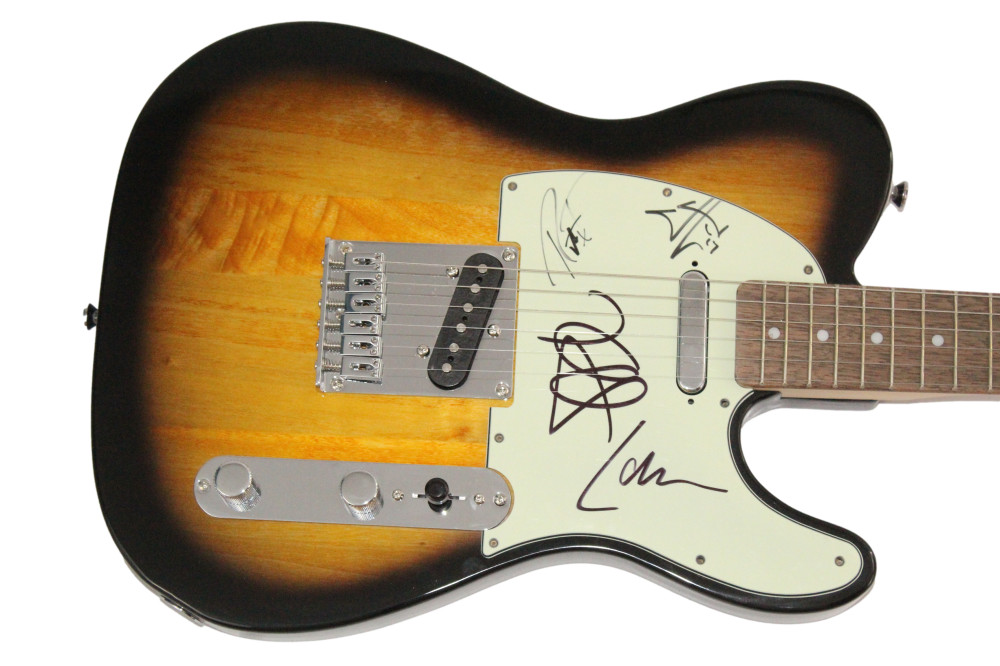 Metallica Band x4 Signed Autograph Guitar - James Hetfield Lars Ulrich +2 - JSA