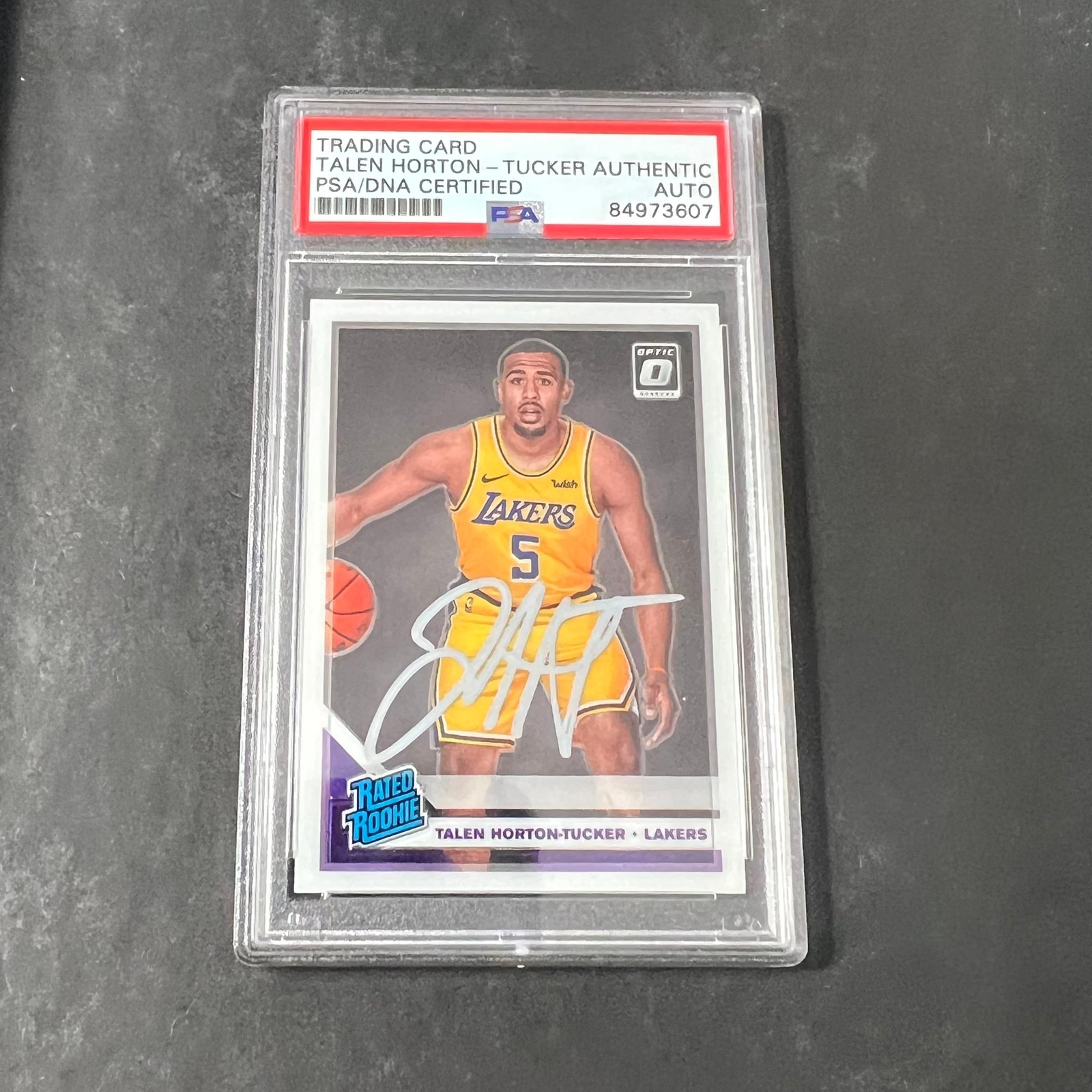 2019-2020 Panini Donruss Optic Rated Rookie #181 Talen Horton-Tucker Signed Card