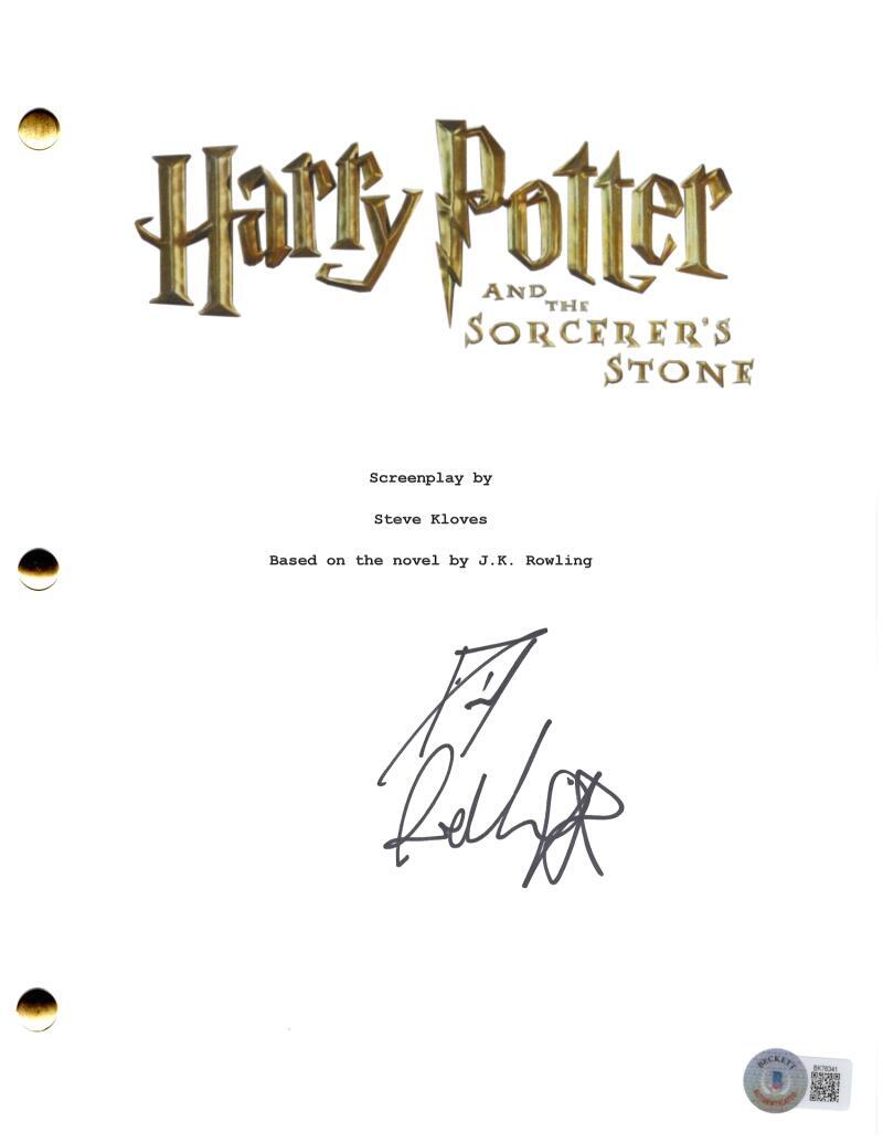 Daniel Radcliffe Signed Autograph Harry Potter Movie Script Screenplay - Beckett