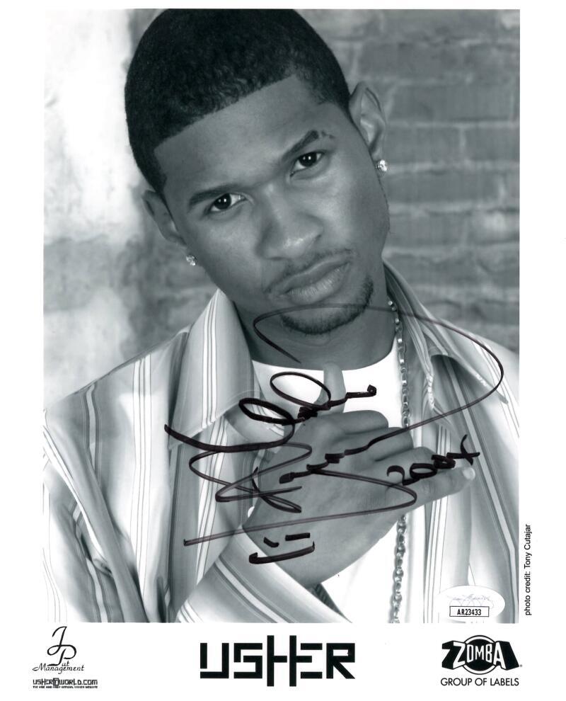 Usher Raymond Signed Autograph 8x10 Photo - Beautiful Vintage Signature JSA COA